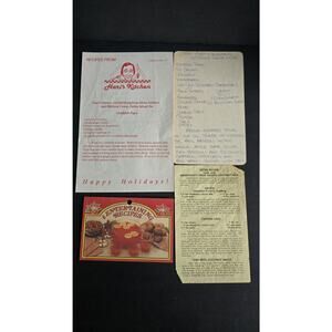 Vintage Hawaii Recipe Ephemera Lot Hari's Kitchen Mendonca McCormick Cards